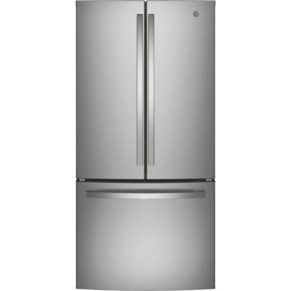 GE GWE19JYLFS Counter Depth French Door Refrigerator review stainless steel durability and design