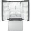 GE GWE19JYLFS Counter Depth French Door Refrigerator review stainless steel durability and design