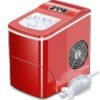 AGLUCKY ice makers countertop review portable machine with self-cleaning and bullet ice
