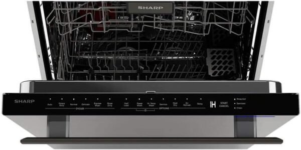 Sharp SDW6757ES Dishwasher Review Stainless Steel Finish with Heated Dry and LED Interior