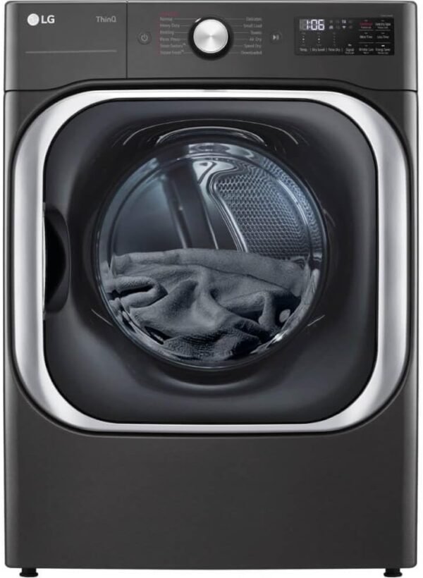 LG DLEX8900B Electric Dryer review featuring 9.0 cu. ft. mega capacity and TurboSteam