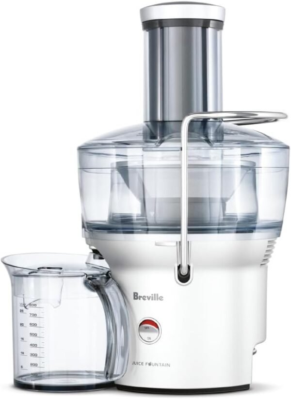 Breville Juice Fountain Compact BJE200XL review powerful centrifugal juicer for small kitchens