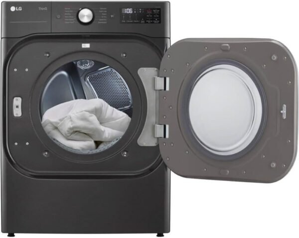 LG DLEX8900B Electric Dryer review featuring 9.0 cu. ft. mega capacity and TurboSteam