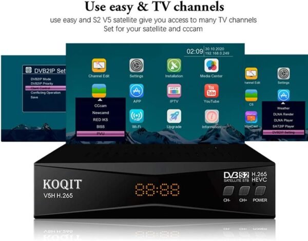 Review of KOQIT V5H Satellite Receiver for FTA TV and Streaming