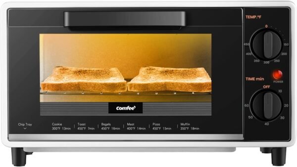 Compact Toaster Oven Review COMFEE Small Countertop Model for Baking and Toasting