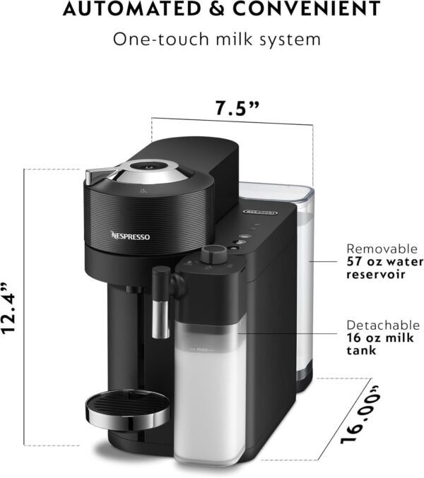 61JLRcl2XtL._AC_SL1500_ Nespresso Vertuo Lattissima Coffee and Espresso Maker by De'Longhi review for coffee lovers