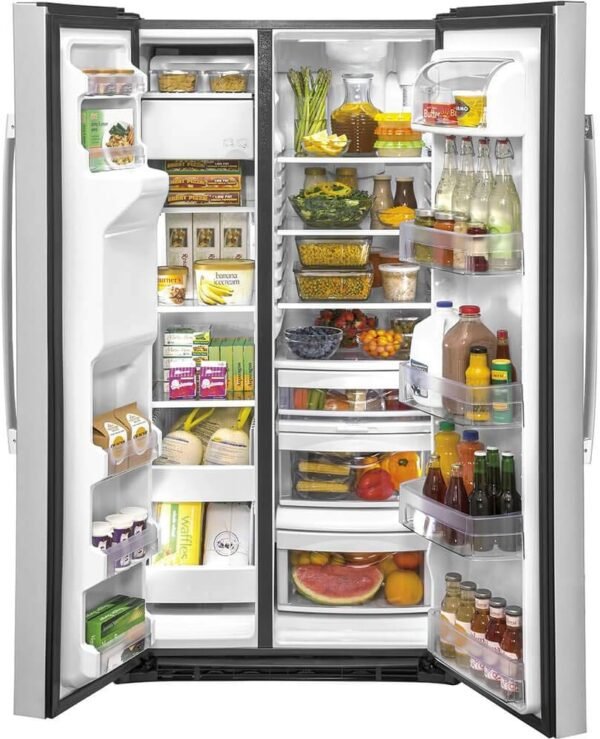 Detailed review of GE Side by Side Refrigerator GSS25IYNFS with advanced features