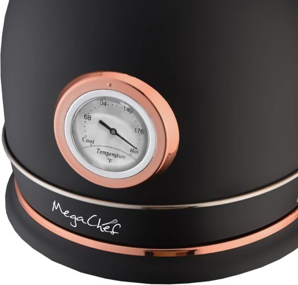 MegaChef Electric Tea Kettle Matte Black 1.8 Quarts Review and Features