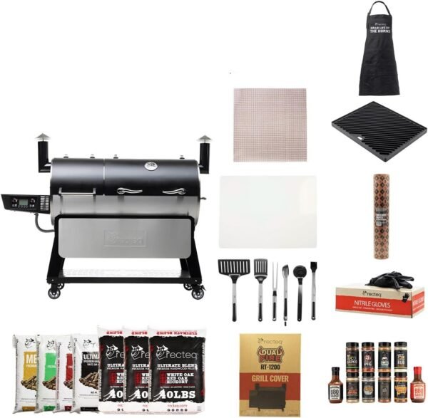 Review of recteq DualFire 1200 Wood Pellet Smoker Grill for BBQ Lovers