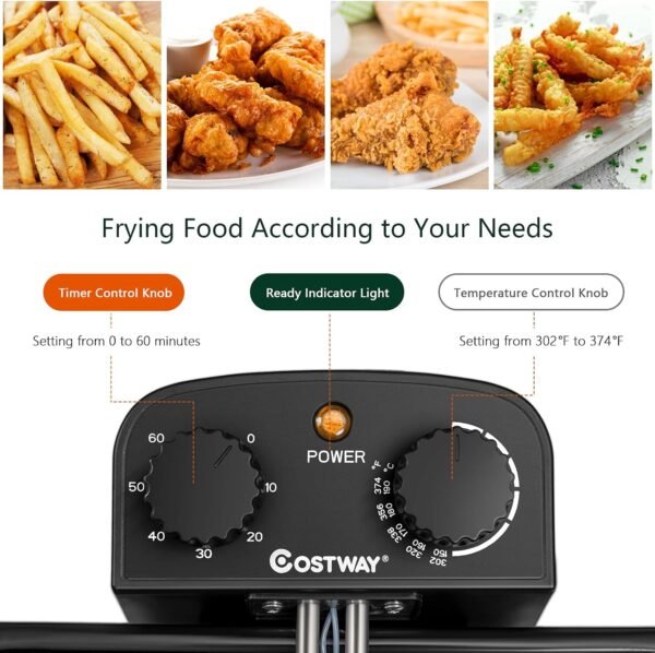 COSTWAY Deep Fryer review Stainless Steel Electric Oil Fryer for Home Use
