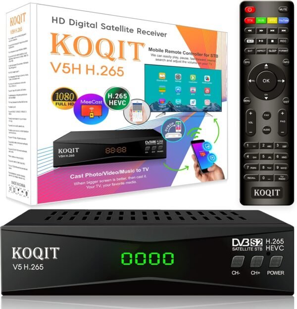Review of KOQIT V5H Satellite Receiver for FTA TV and Streaming