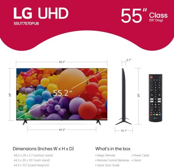 71IYtMFuLL._AC_SL1500_ LG 55-Inch UT75 Series LED Smart TV review 4K AI-Powered with Alexa