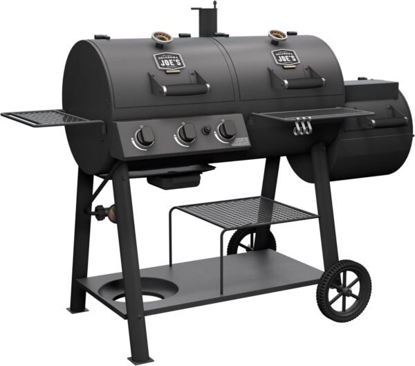 Review of Oklahoma Joe's Canyon Combo Deluxe Charcoal and Propane Smoker and Grill