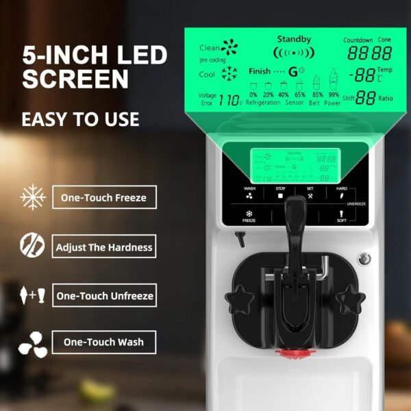 GSEICE Ice Cream Maker Machine Review High-Performance Soft Serve for Home and Parties