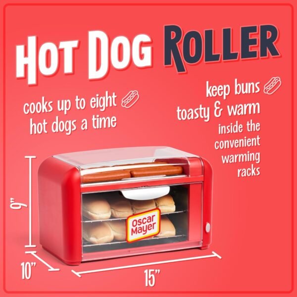 Review of Nostalgia Oscar Mayer 8 Hot Dog Roller and Toaster Oven