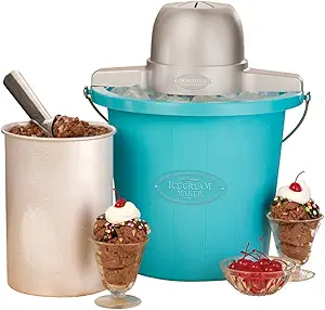 Nostalgia Electric Ice Cream Maker Review 4-Quart Model ICMP400BLUE for Homemade Treats