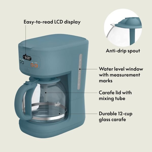 71TSrLQ9-rL._AC_SL1500_ BELLA 12 Cup Programmable Coffee Maker review with features and performance insights