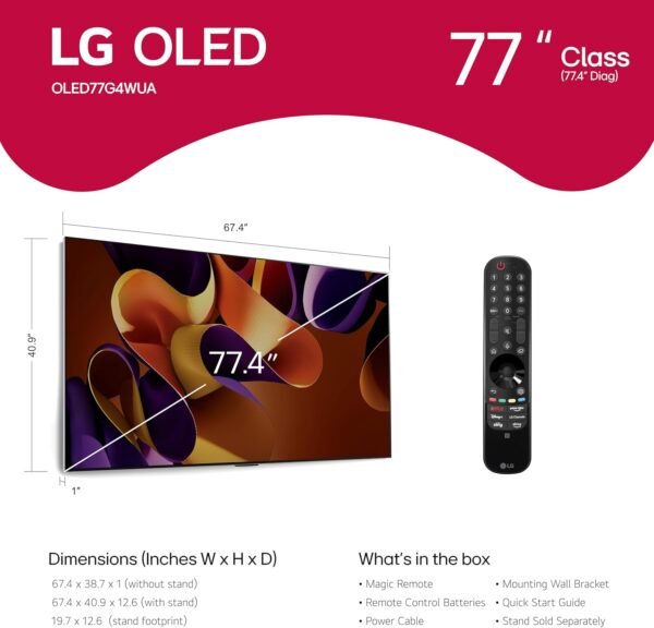 LG OLED evo G4 Series 77-Inch Smart TV review stunning display and premium features
