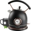MegaChef Electric Tea Kettle Matte Black 1.8 Quarts Review and Features