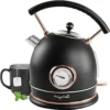 MegaChef Electric Tea Kettle Matte Black 1.8 Quarts Review and Features