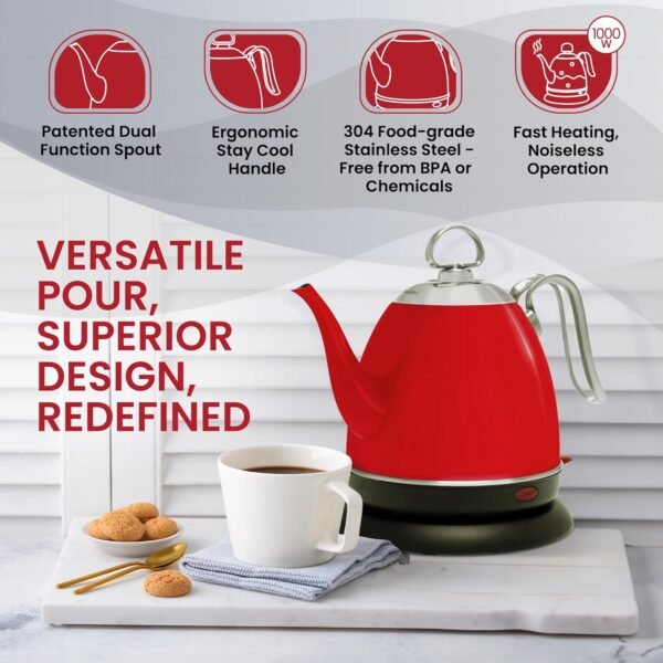 71babuDR1vL._AC_SL1500_ Chantal Mia Electric Kettle review Cordless Red Design for Perfect Pour-Over Coffee