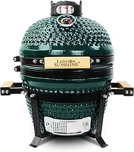 71fcgTE4iKL.__AC_SX300_SY300_QL70_FMwebp_ London Sunshine Ceramic Charcoal BBQ Kamado Griller review portable tabletop smoker insights