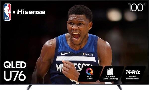 Hisense 100U76N 100-Inch ULED QLED TV review with 144Hz and Dolby Vision