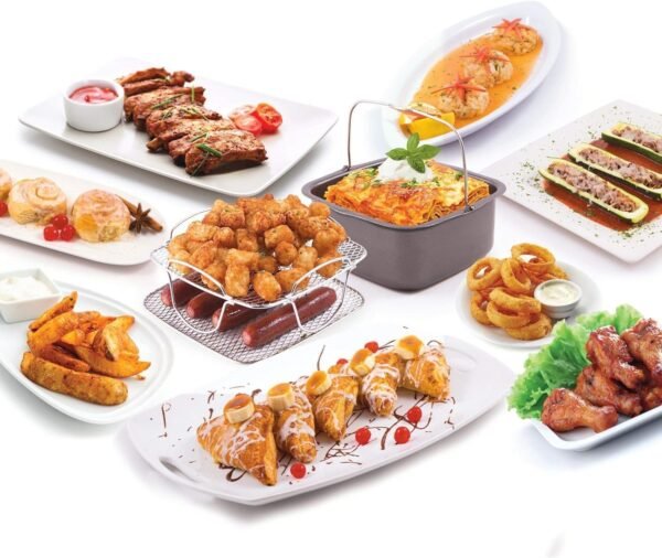 71lLS9IDeYL._AC_SL1500_ Nuwave Brio Air Fryer Accessory Kit Review Reversible Rack and Baking Pan