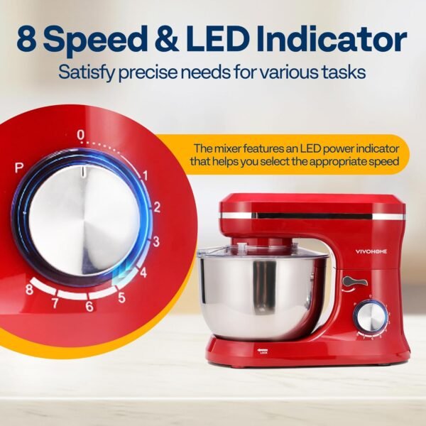 VIVOHOME Stand Mixer Review 4.75 Quart 8 Speed Kitchen Food Mixer Insights
