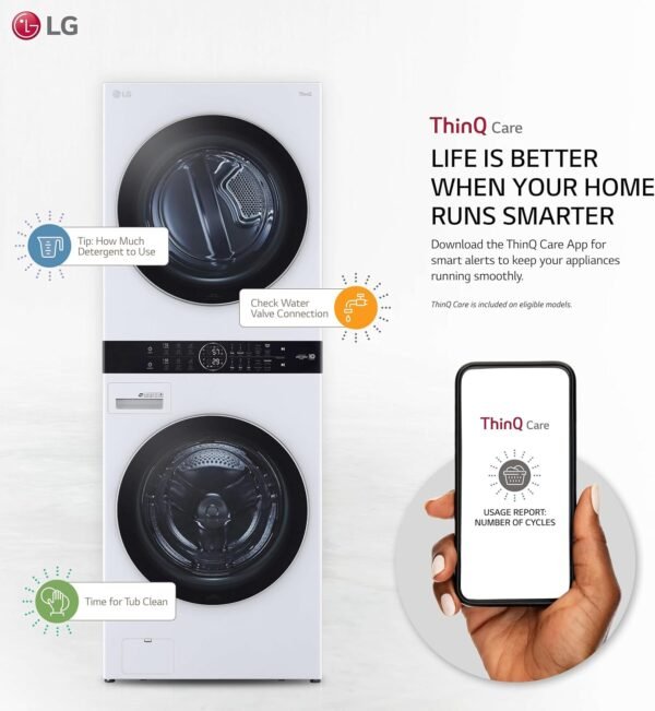 LG WKEX200HWA Washer Dryer Combo Review Efficient Laundry Solution with TurboWash and Smart Features