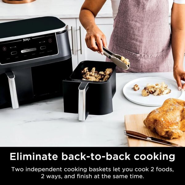 81Ekir-SJL._AC_SL1500_ Ninja Foodi 10-qt DualZone Air Fryer Review Best for Versatile Cooking