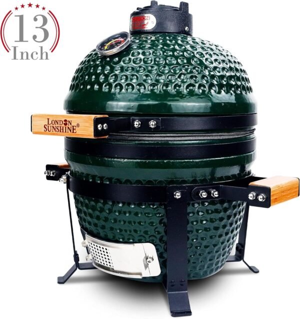 London Sunshine Ceramic Charcoal BBQ Kamado Griller review portable tabletop smoker insights
