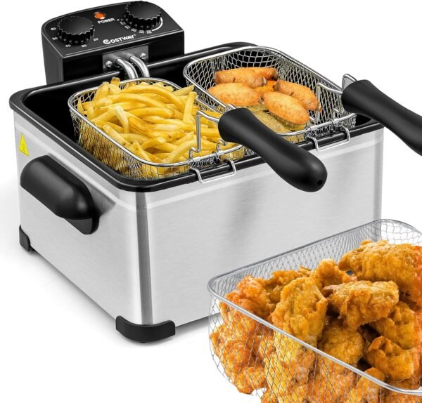 COSTWAY Deep Fryer review Stainless Steel Electric Oil Fryer for Home Use