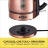 81W9QNf7E1L._AC_SL1500_ BELLA Electric Tea Kettle Copper Chrome review sleek design and efficient performance