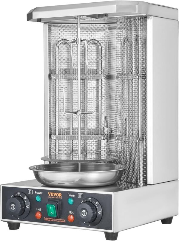 VEVOR Shawarma Grill Machine Review Stainless Steel Rotisserie for Home and Commercial Use