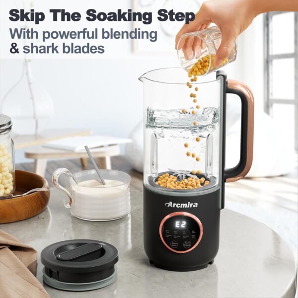 81a-Gs5srGL._AC_SL1500_ Arcmira Nut Milk Maker 106 review exploring features for homemade plant-based beverages