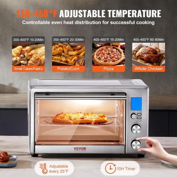 VEVOR Convection Toaster Oven review 10-in-1 multifunctional countertop oven for home kitchens
