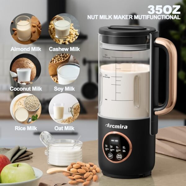 81t3JGDdd8L._AC_SL1500_ Arcmira Nut Milk Maker 106 review exploring features for homemade plant-based beverages